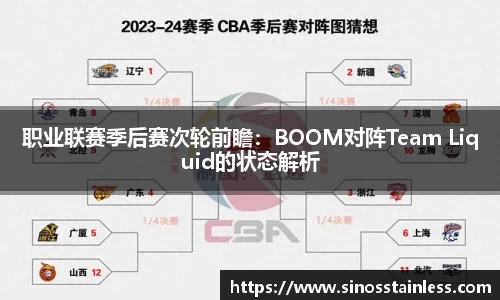 职业联赛季后赛次轮前瞻：BOOM对阵Team Liquid的状态解析